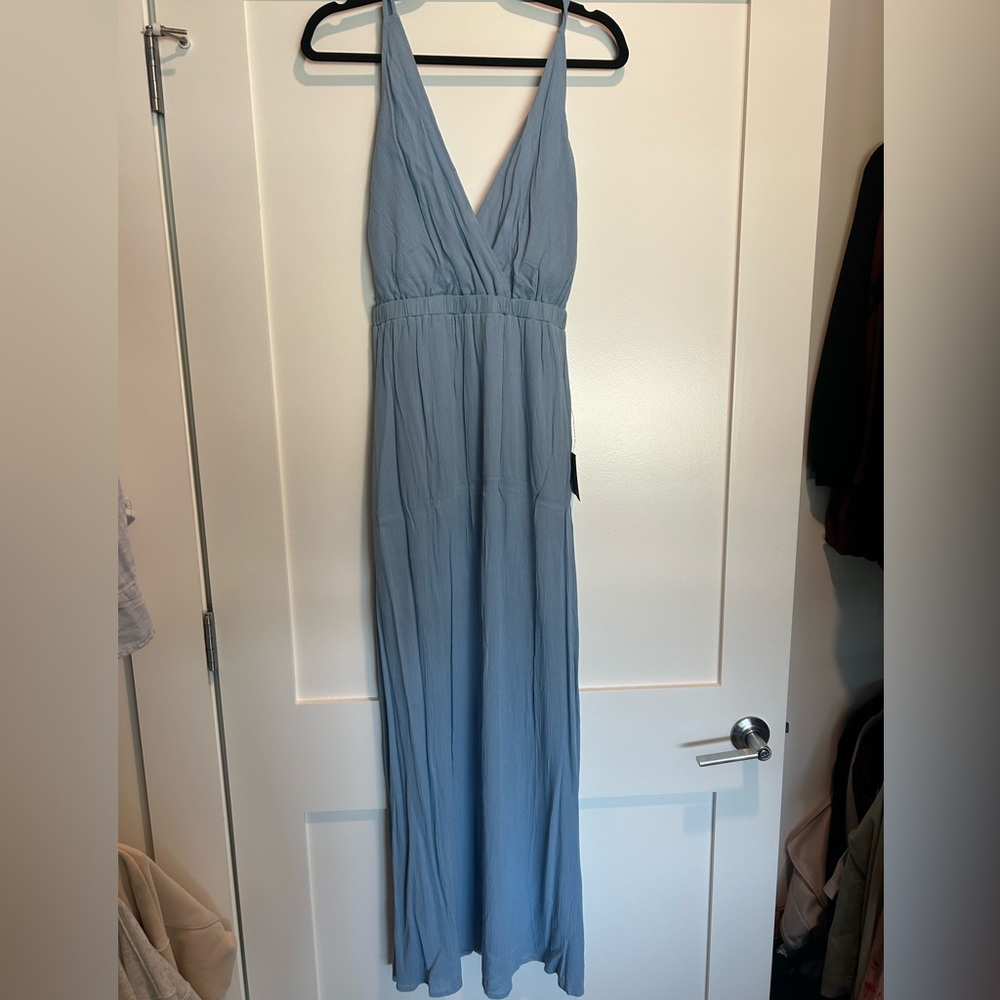 Lulu's Soft Blue Maxi Dress